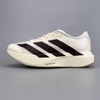 Adidas White Brown Engineered Mesh Upper Three-Stripe Side Panel Running Shoes