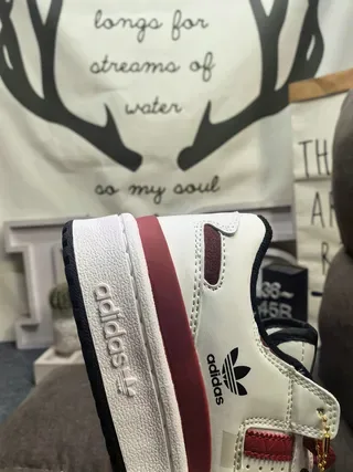 Adidas White Brown Low-Top Perforated Toe Lifestyle Sneakers 3