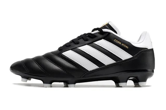 Adidas White Gold লো-কাট লেদার আপার সেলাই করা প্যানেল নির্মাণ দৃঢ় মাটির ফুটবল জুতা 6