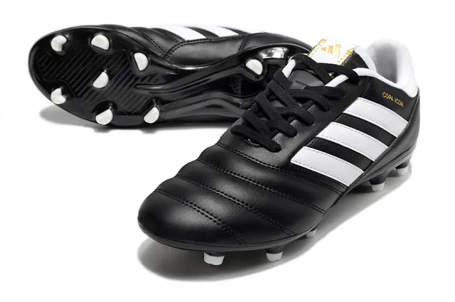 Adidas White Gold লো-কাট লেদার আপার সেলাই করা প্যানেল নির্মাণ দৃঢ় মাটির ফুটবল জুতা 7