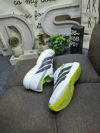 Adidas أبيض أخضر منخفض الملف الشخصي مستوحى من السباق منثور ثلاث شرائط متداخلة أحذية رياضية لأسلوب الحياة 6