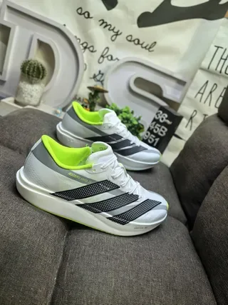 Adidas أبيض أخضر منخفض الملف الشخصي مستوحى من السباق منثور ثلاث شرائط متداخلة أحذية رياضية لأسلوب الحياة 9