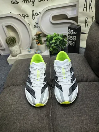 Adidas أبيض أخضر منخفض الملف الشخصي مستوحى من السباق منثور ثلاث شرائط متداخلة أحذية رياضية لأسلوب الحياة 10