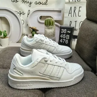 Adidas White Low-Top Lifestyle Sneakers
