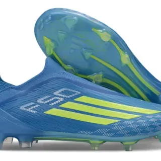 Adidas X Speedflow Blue and Neon Yellow Firm-Ground Soccer Shoes
