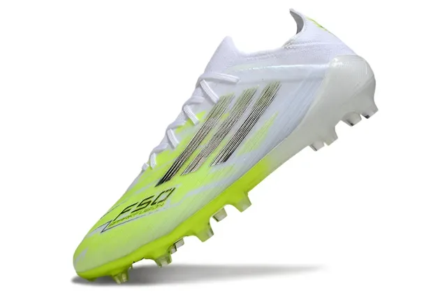 Adidas X Speedflow Chaussures de football Blanc Neón Jaune Terrain Firme 3