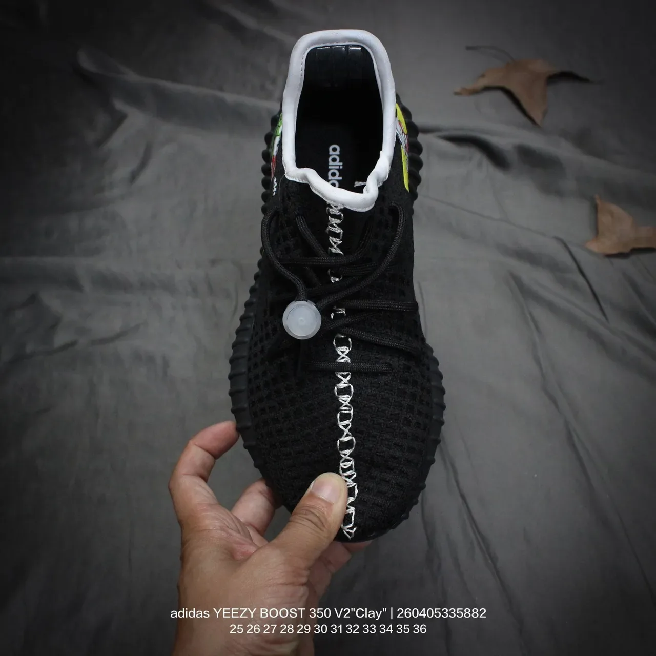 Adidas Yeezy Boost 350 V2 Black Lifestyle Sneakers 3