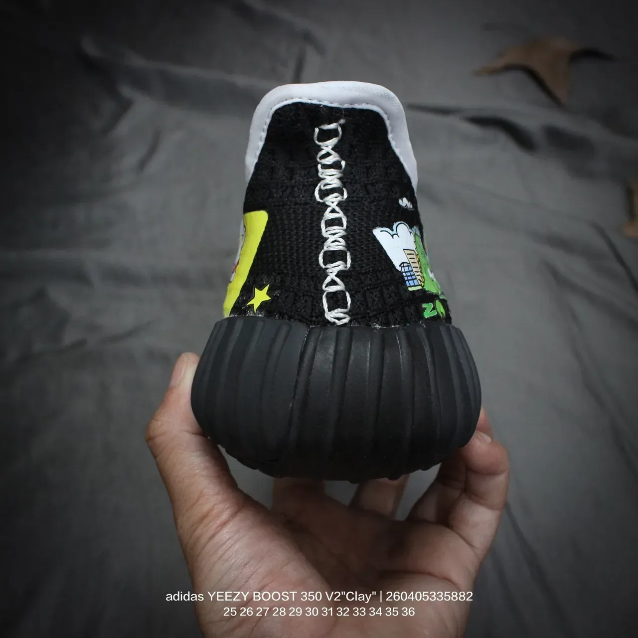 Adidas Yeezy Boost 350 V2 Black Lifestyle Sneakers 5