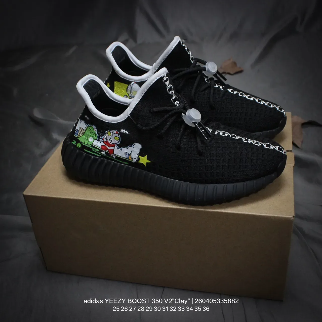 Adidas Yeezy Boost 350 V2 Black Lifestyle Sneakers 10