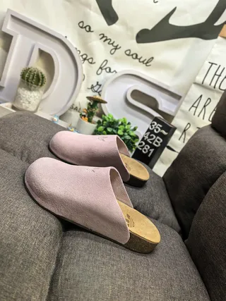 Adidas Yeezy Slide Dusty Pink Suede Slippers 6