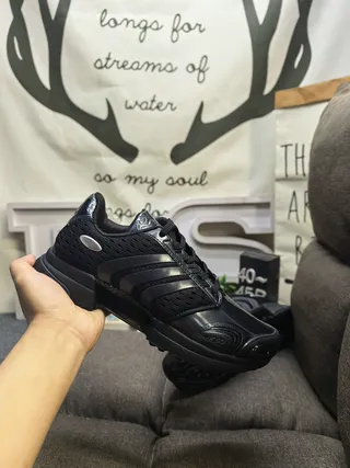 Adidas Jaune Bleu Mesh Perforé Supérieur Trois Rayures Recouvrements Synthétiques Chaussures de Course 15