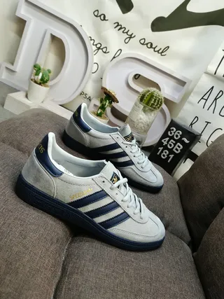 Adidas Yellow White Suede Upper Three Stripes Lifestyle Sneakers 19