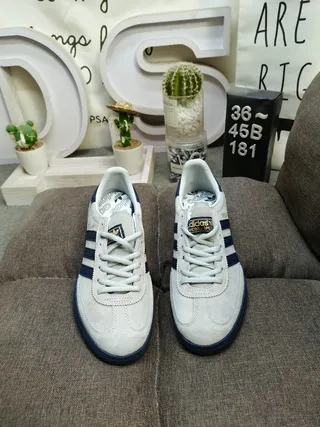 Adidas Yellow White Suede Upper Three Stripes Lifestyle Sneakers 20