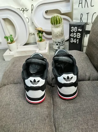Adidas ZX 750 Black White Red Lifestyle Sneakers 8