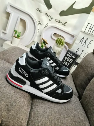 Adidas ZX 750 Black White Red Lifestyle Sneakers 9