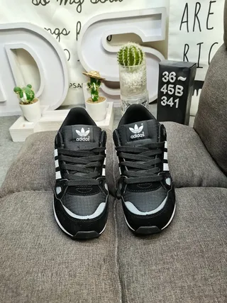 Adidas ZX 750 Black White Red Lifestyle Sneakers 10