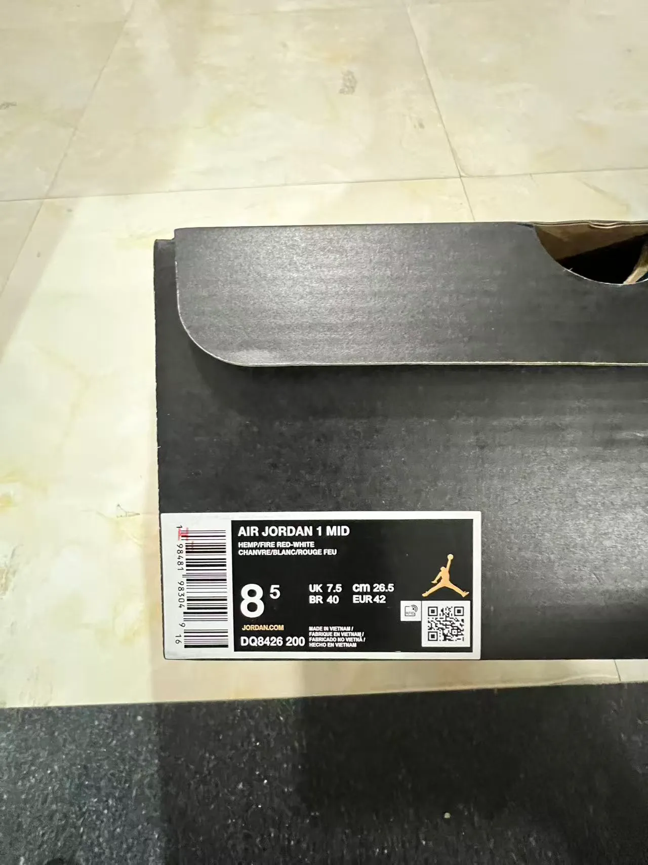 Air Jordan 1 High Beige Gray White Basketball Shoes 10