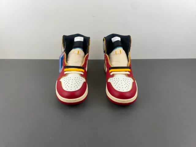 Chaussures de basketball Air Jordan 1 High rouge blanc noir crème 11