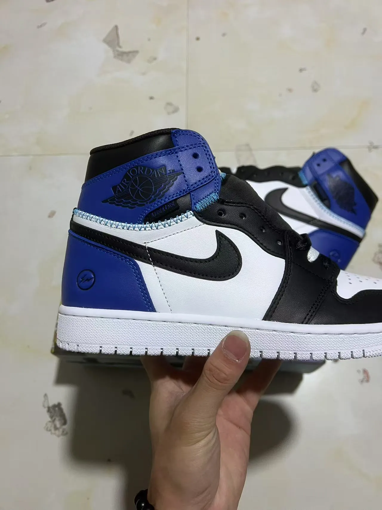 Air Jordan 1 High Royal Blue White Black Basketball Shoes 7