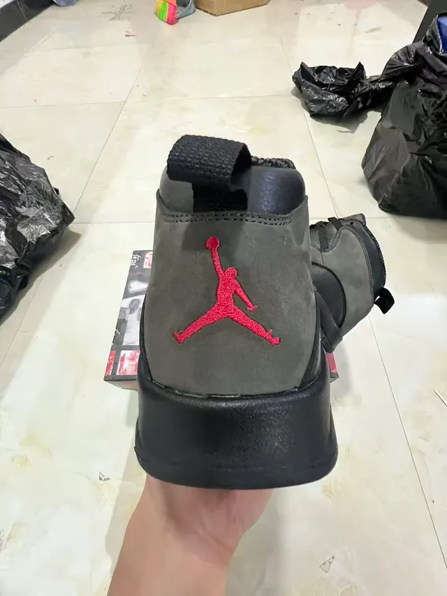 Air Jordan 10 Dark Gray and Black Basketball Shoes 8