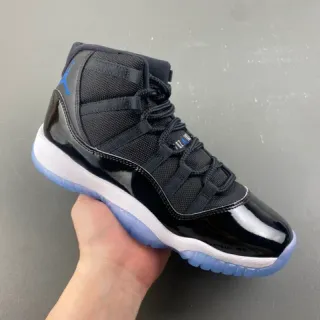 Air Jordan 11 Black White Icy Blue Basketball Shoes