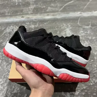 Air Jordan 11 Negro Blanco Rojo Zapatillas de Baloncesto