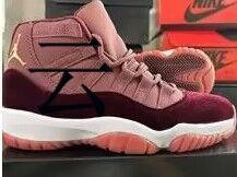 Air Jordan 11 Burdeos Veludo High-Top Tênis de Basquete 2