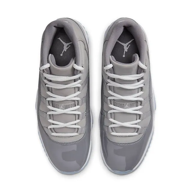 Air Jordan 11 Cool Gray Patent Leather Basketball Shoes 4