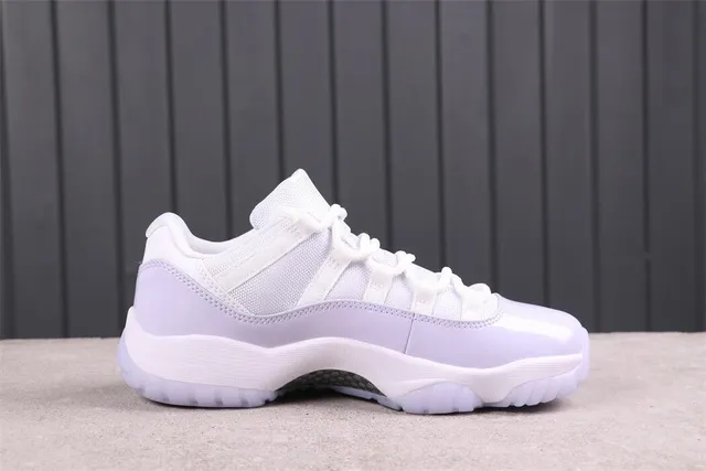 Air Jordan 11 Low White and Lavender Lifestyle Sneakers 2