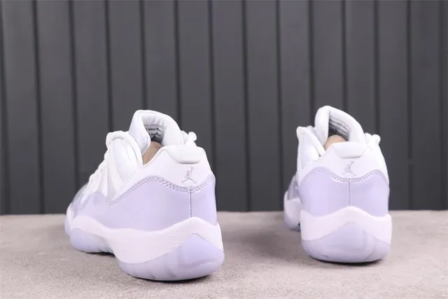Air Jordan 11 Low White and Lavender Lifestyle Sneakers 7
