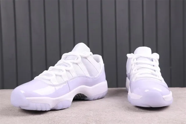 Air Jordan 11 Low White and Lavender Lifestyle Sneakers 8
