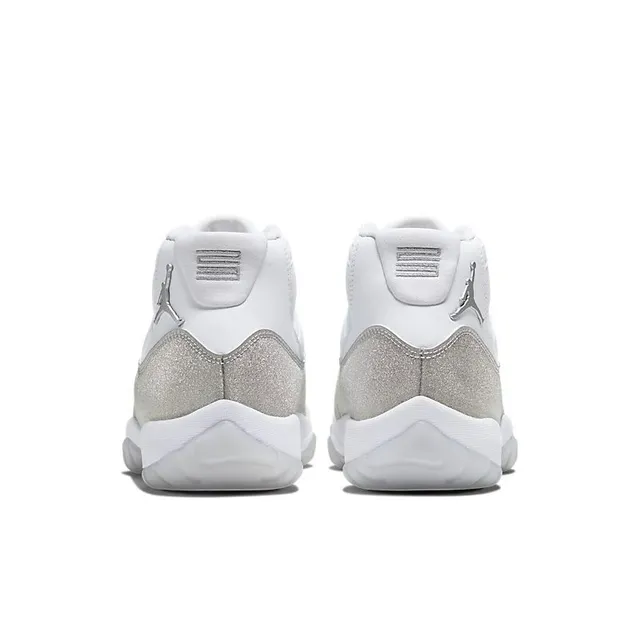 Air Jordan 11 White Silver Glitter Basketball Shoes 2
