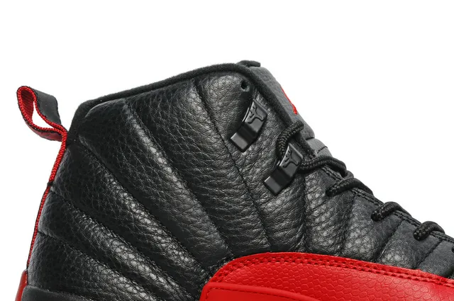 Air Jordan 12 Black Red Basketball Shoes 3