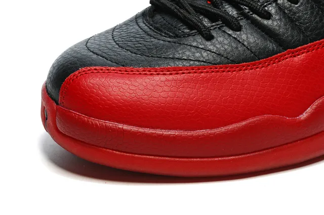 Air Jordan 12 Black Red Basketball Shoes 5