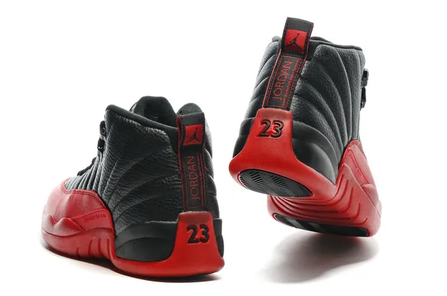 Air Jordan 12 Black Red Basketball Shoes 7