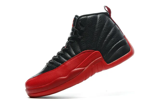 Air Jordan 12 Black Red Basketball Shoes 9