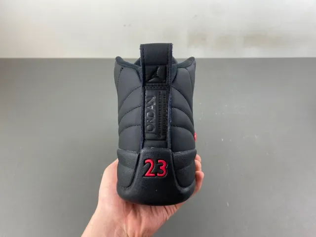 Air Jordan 12 Noir Rouge Chaussures de Basketball 4