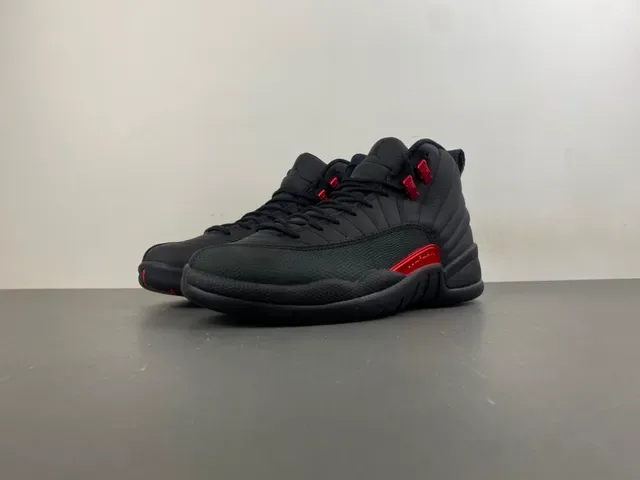 Air Jordan 12 Noir Rouge Chaussures de Basketball 12