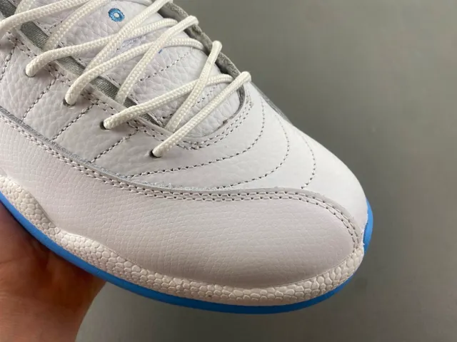 Air Jordan 12 White Blue Basketball Shoes 2