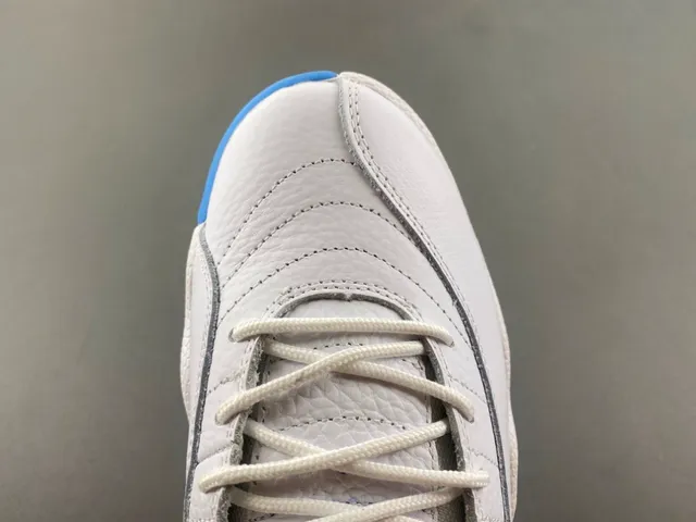 Air Jordan 12 White Blue Basketball Shoes 5