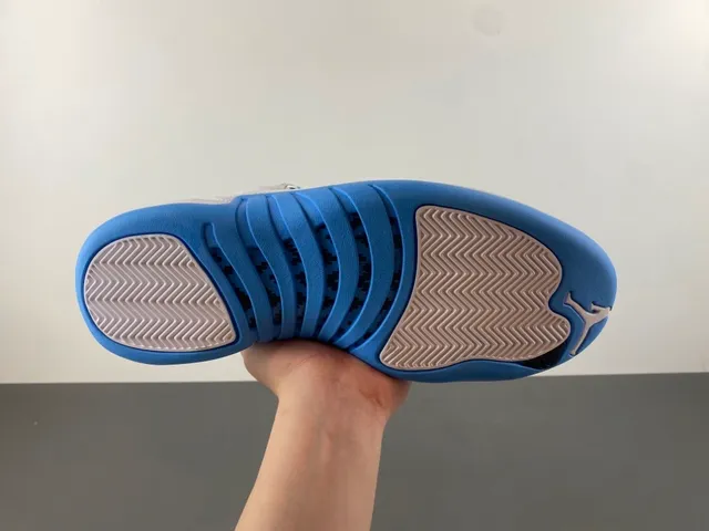 Air Jordan 12 White Blue Basketball Shoes 10