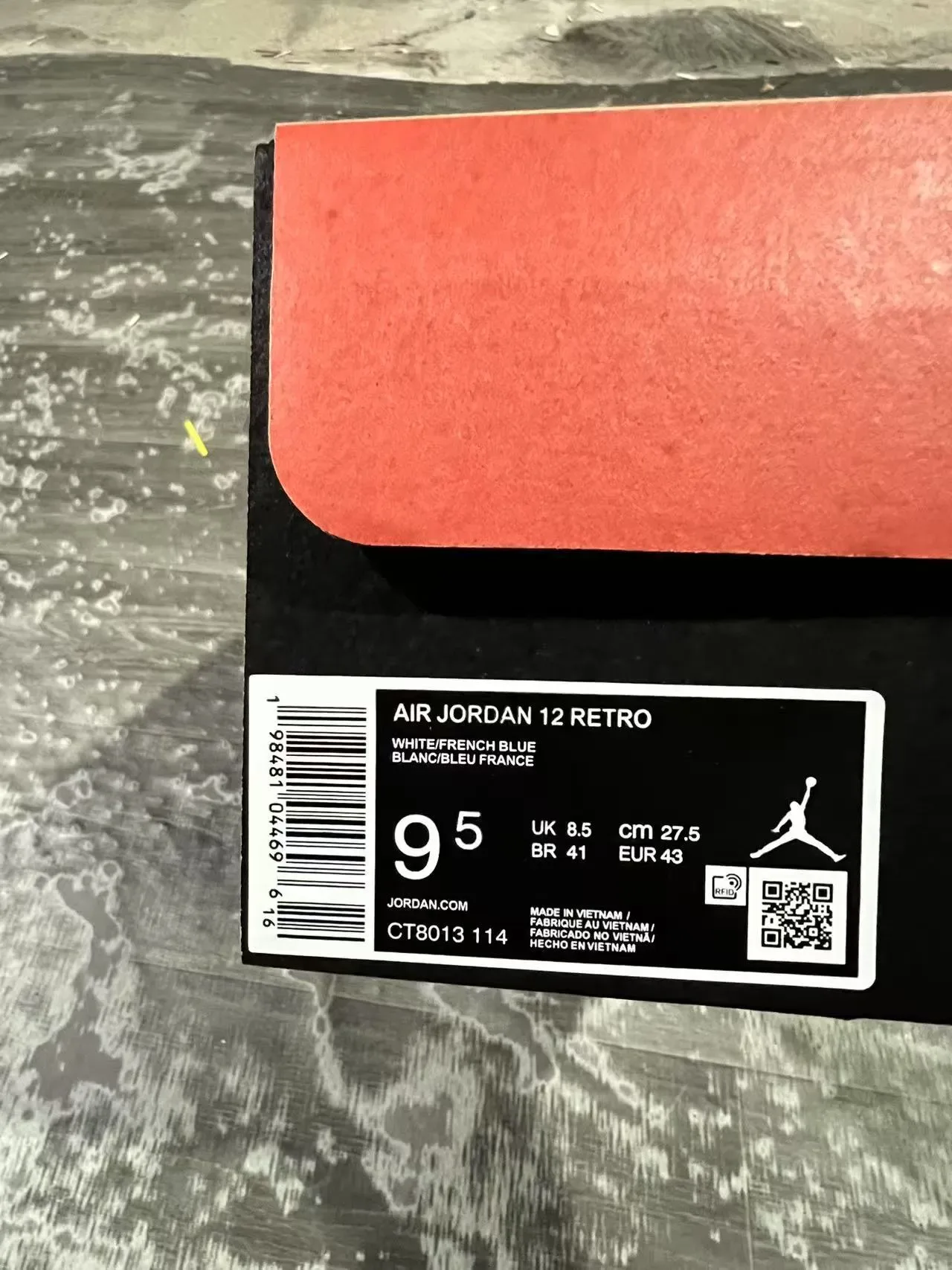 Air Jordan 12 Tênis de Basquete Branco Navy Couro 10