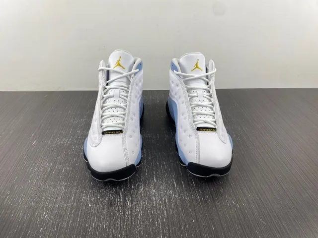 Air Jordan 13 White Light Blue Black Yellow Green Basketball Shoes 3