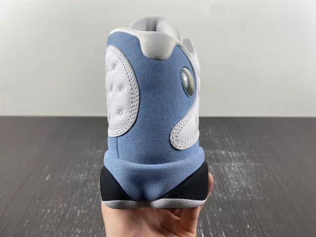 Air Jordan 13 White Light Blue Black Yellow Green Basketball Shoes 9