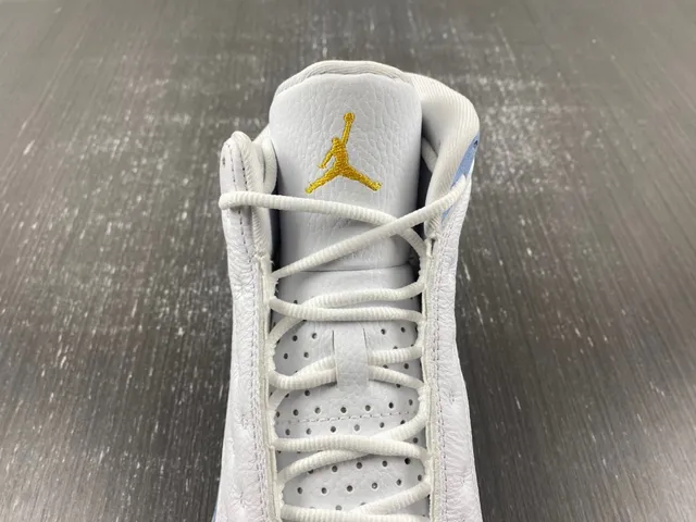 Air Jordan 13 White Light Blue Black Yellow Green Basketball Shoes 20