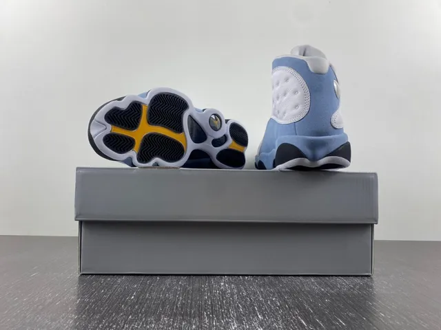 Air Jordan 13 White Light Blue Black Yellow Green Basketball Shoes 17