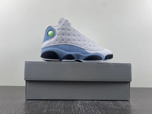 Air Jordan 13 White Light Blue Black Yellow Green Basketball Shoes 18