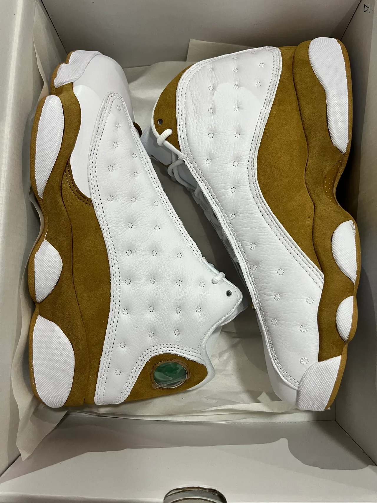 Air Jordan 13 White Tan Quilted Basketball Shoes 13