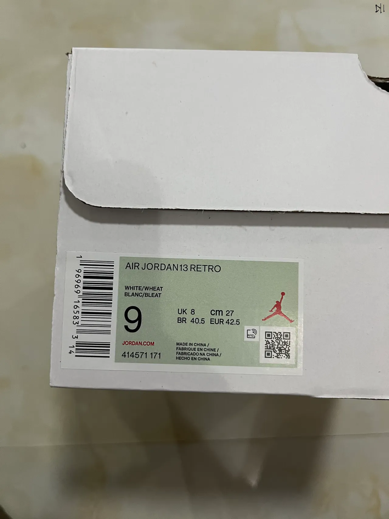 Air Jordan 13 White Tan Quilted Basketball Shoes 14