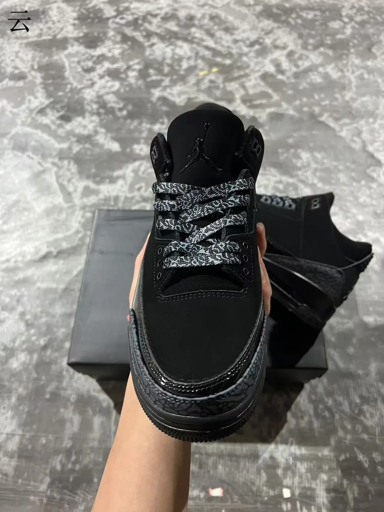 Air Jordan 3 Black Elephant Tênis de Basquete 3